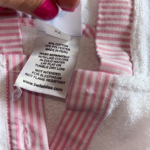 Bella Bliss size 8 terry swim cover (EUC) and shorts (new) - Picture 7 of 7